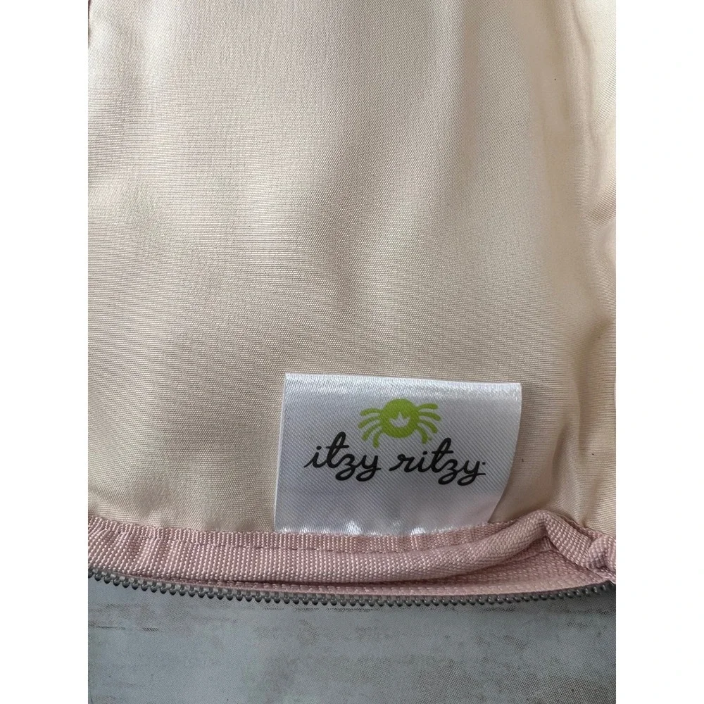 NWOT Itzy Ritzy Wipe Case Blush Pink Quilted Vegan Leather Rose Gold Boss OS